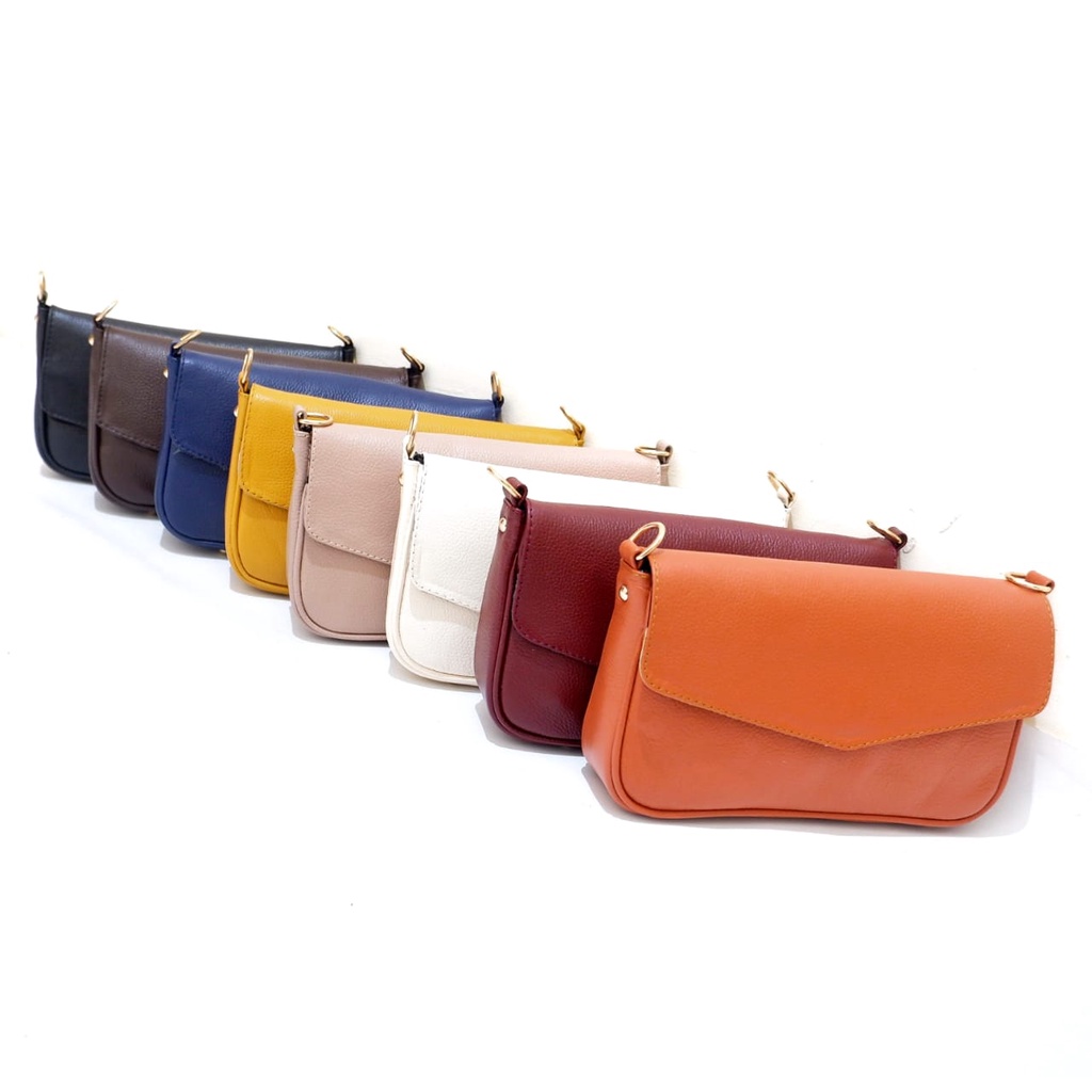 Tas Selempang Kulit Wanita Bahan Kulit Sapi Asli Model Terbaru