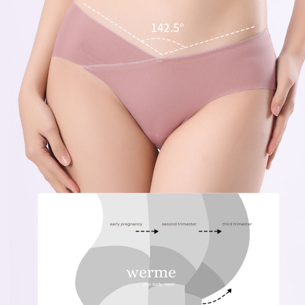 DAISY SEAMLESS PREGNANCY PANTIES