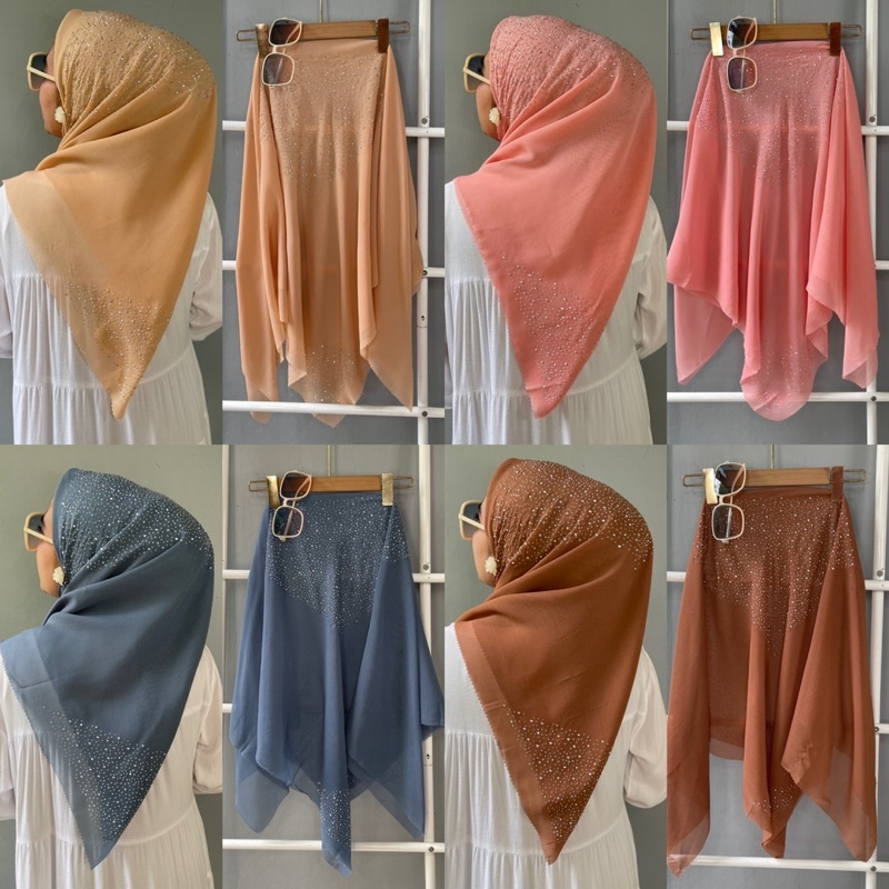 DENAY MOTIF DENAY KW HIJAB SEGIEMPAT MOTIF BARU