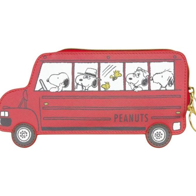 

PENCIL CASE PEANUTS SNOOPY AND FRIENDS SCHOOL BUS POUCH KOTAK PENSIL UH654OIK