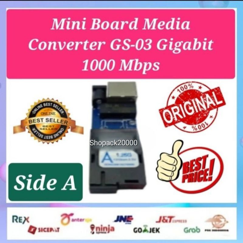 Mini Media Converter HTB GS-03 Gigabit Board Only 1 Port FO 1 Port LAN