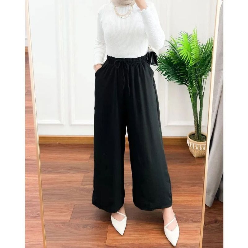 CELANA CRINGKLE AIRFOW HIGH WAIST CELANA KULOT ALL SIZE CELANA PANJANG CELANA WANITA MURAH CELANA KULOT TERLARIS