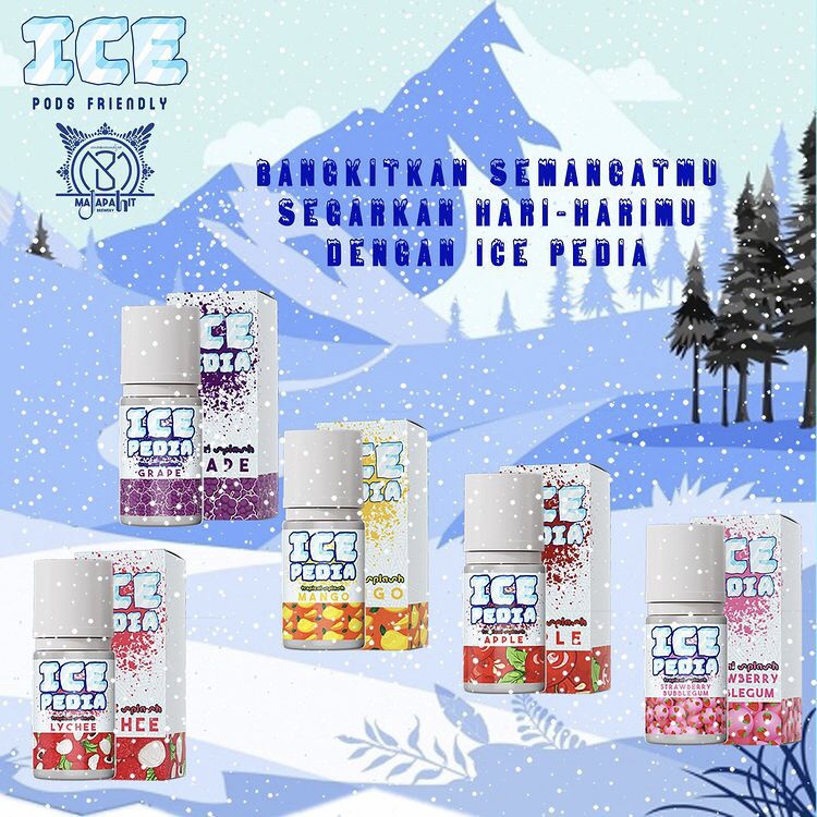 [READY!!!] E-LIQUID ICE PEDIA PODS FRIENDLY SERIES 15MG 30ML BY MAJAPAHIT BREWERY