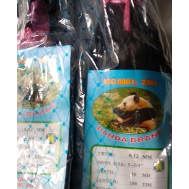 jaring burung hitam 1 3/4 inchi senar 012 50x100