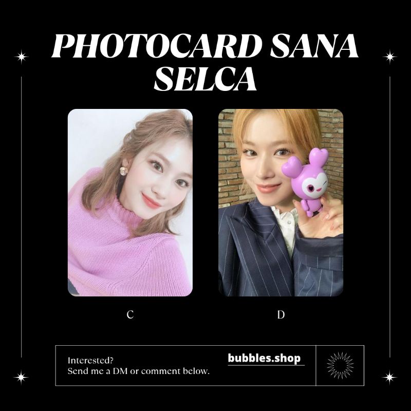 PHOTOCARD UNOFFICIAL SANA TWICE SELCA