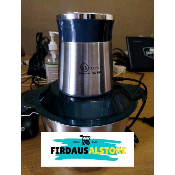 Gili Blender Stainless Steel 3 Liter/Chopper Daging Stainless Steel 3 Liter