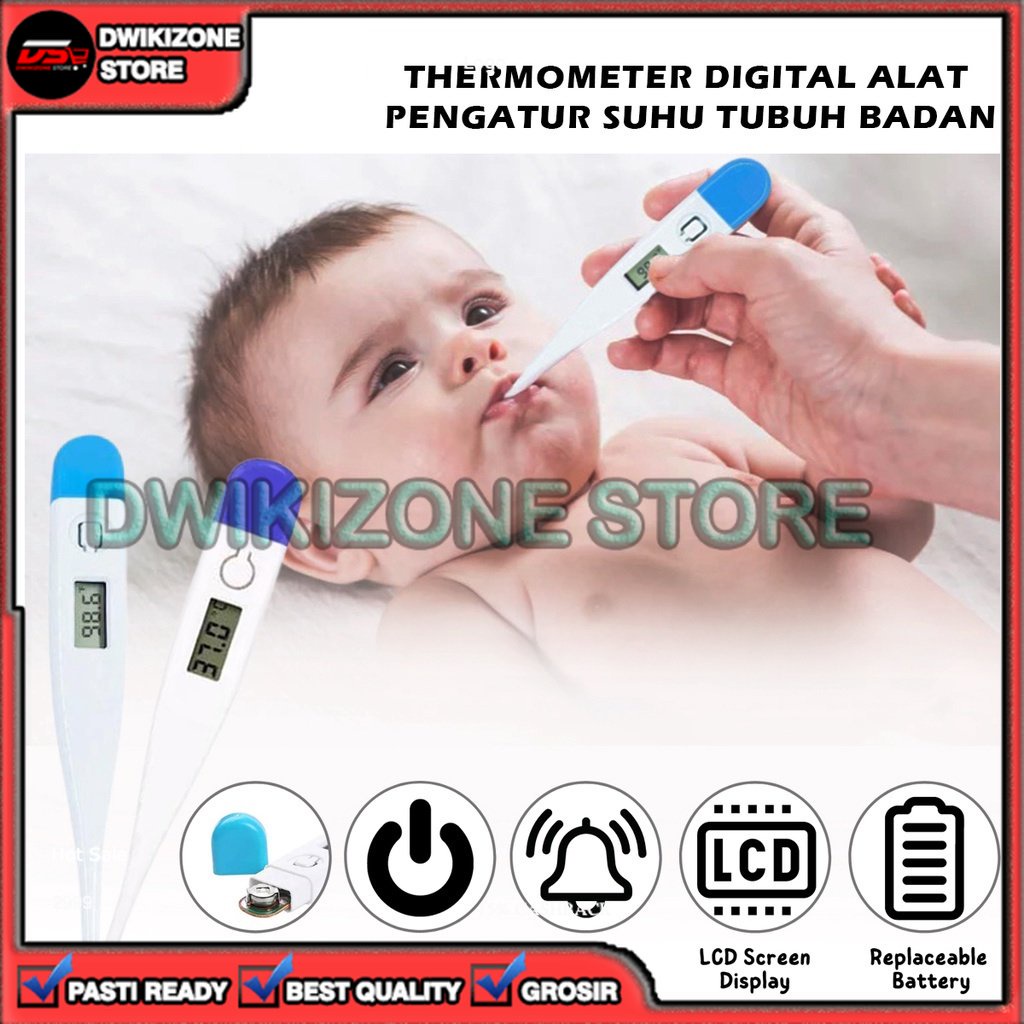 [DZS] THERMOMETER TERMOMETER DIGITAL ANAK PENGUKUR SUHU TUBUH BADAN BAYI BABY  MULTIFUNGSI SERBAGUNA