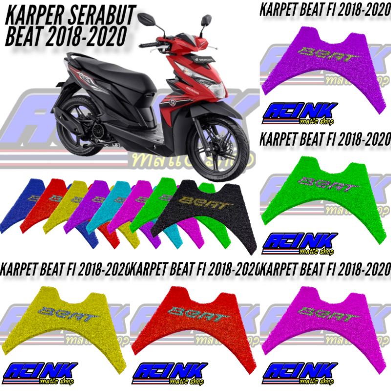 Karpet serabut motor beat fi 2018-2020 pijakan alas kaki motor beat deluxe