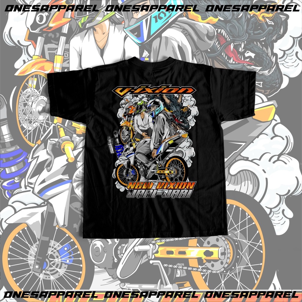 Kaos Motor Pria Wanita Yamaha Vixion Trondol Vijar