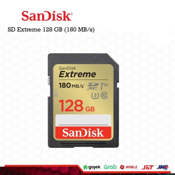 Sandisk Extreme SDXC UHS-I Card 128GB Speed 180MB/s