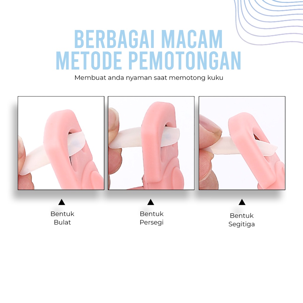 Pretty [ COD ]  Gunting Kuku Kaki Tipe U Bahan Stainless Steel Untuk Manicure/Gunting Kuku Palsu Cutter Tips Manikur Alat Pemotong