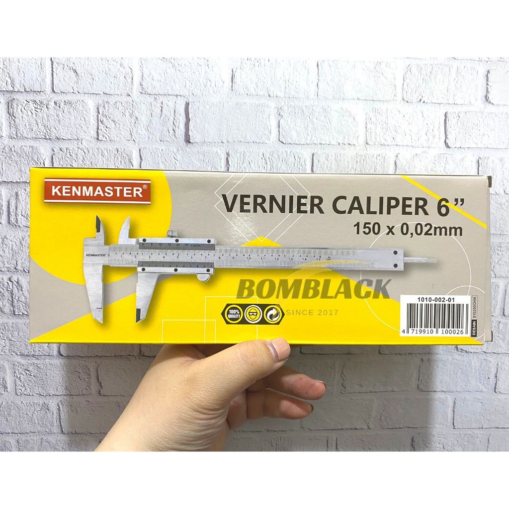 Sigmat Besi KENMASTER 6 Inch Vernier Caliper Besi Jangka Sorong Kayu murah