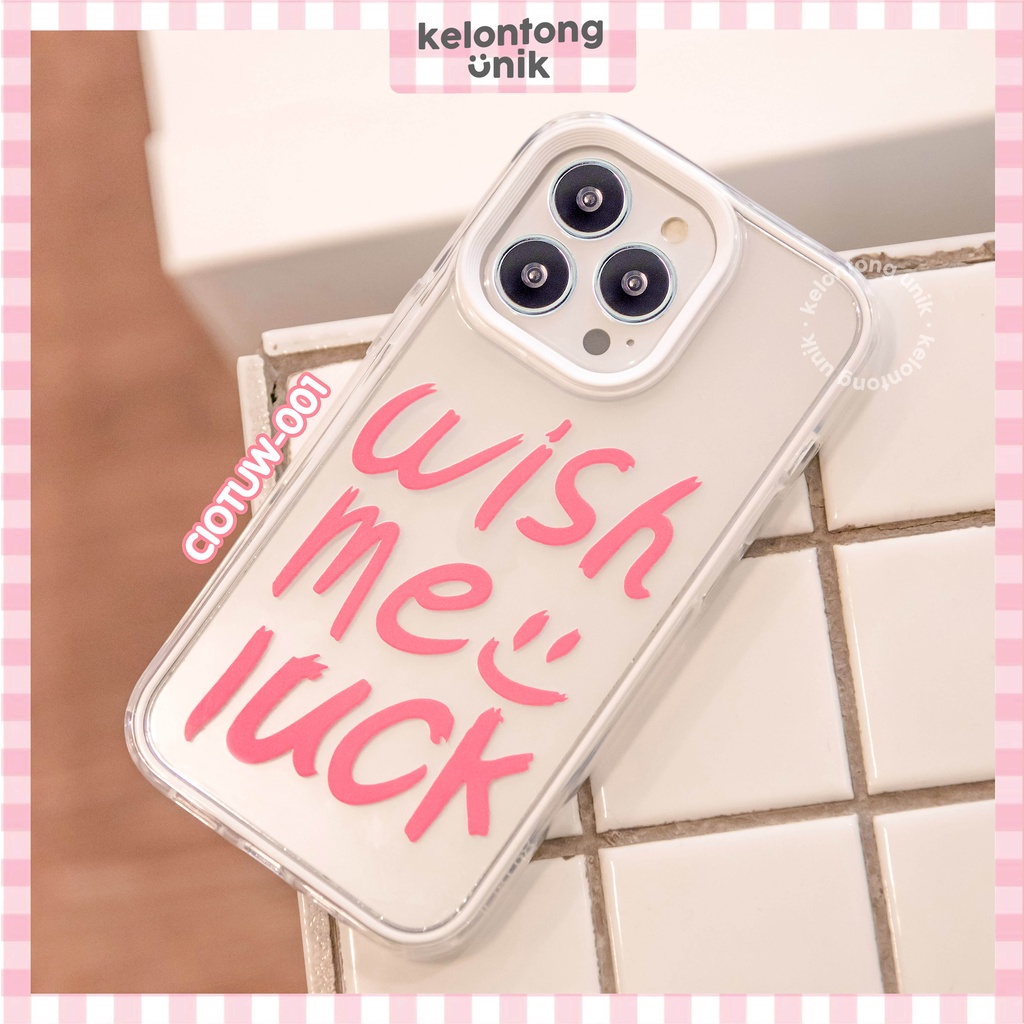 For iPhone - Wish Me Luck 3 in 1 Ring Shockproof Case