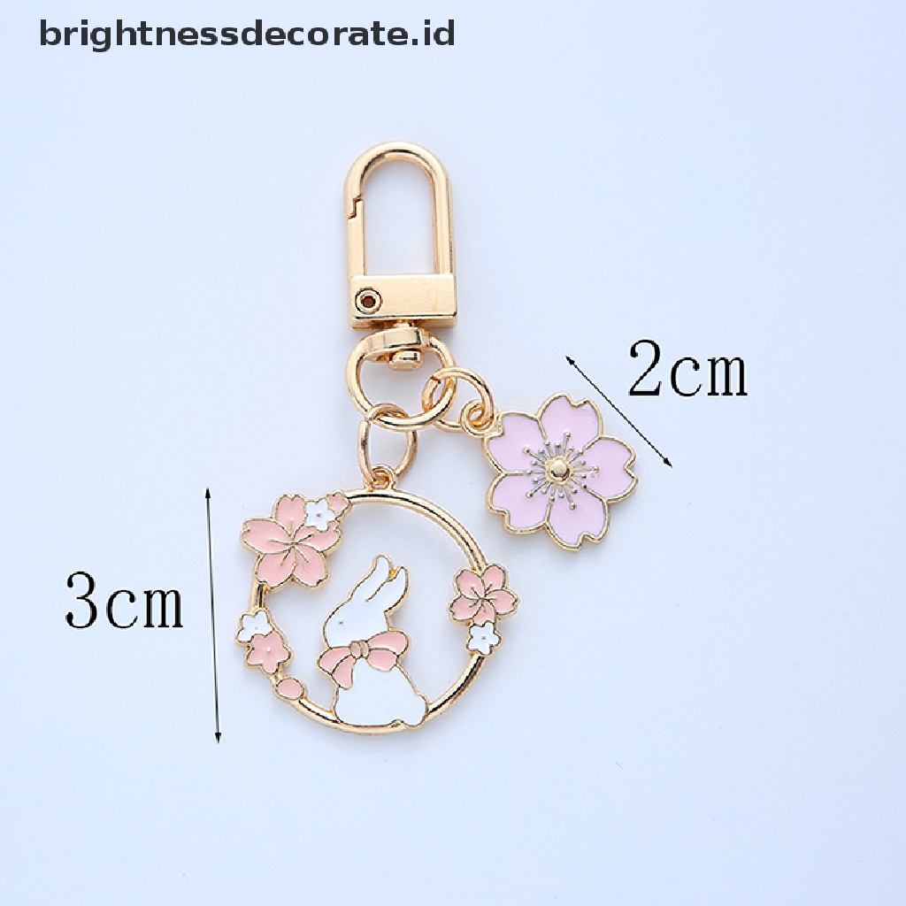 [Birth] Kartun Sakura Kelinci Gantungan Kunci Kucing Liontin Ransel Keyring Best Friend Ch C [ID]