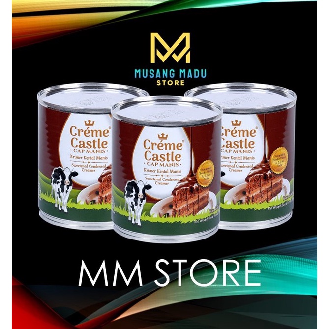 

KRIMER KENTAL MANIS CREME CASTLE COKLAT 370 Gram Creamer Kental Manis Cream Castle Rasa Coklat 370 Gram