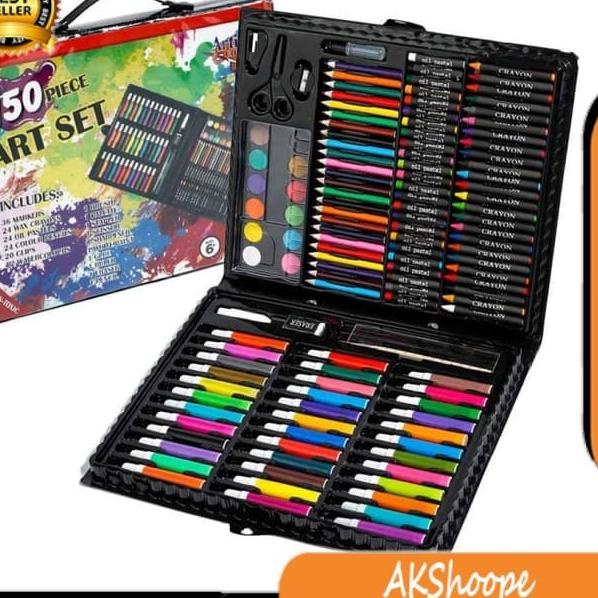 

Hot Sale CRAYON SET ISI 150PCS PENSIL WARNA SET SPIDOL SET