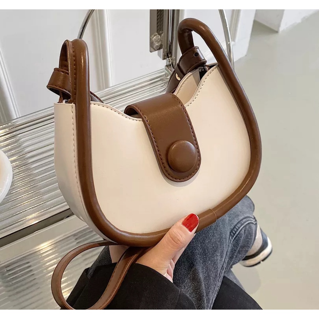 Tas Bahu Wanita - Tas Selempang Wanita Marselline - Fashion Kekinian Terbaru 2022 - Slingbag Wanita Premium