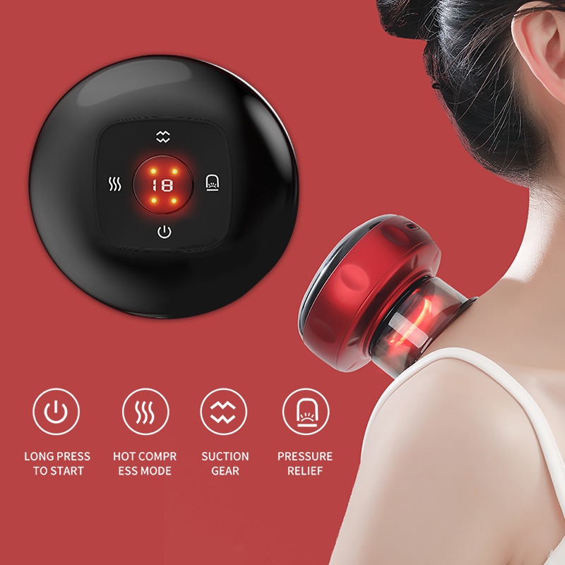 Alat Kerik Elektrik Massager 6 grades / Alat Kerik Badan Elektrik / Electric Vacuum Cupping Massage Alat kerik badan elektrik Alat Kerok Badan Elektrik Bekam Alat Elektrik Massager