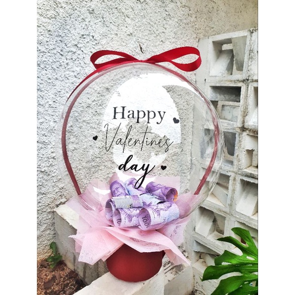 Buket Bucket Balon Uang Request Tanggal Kirim