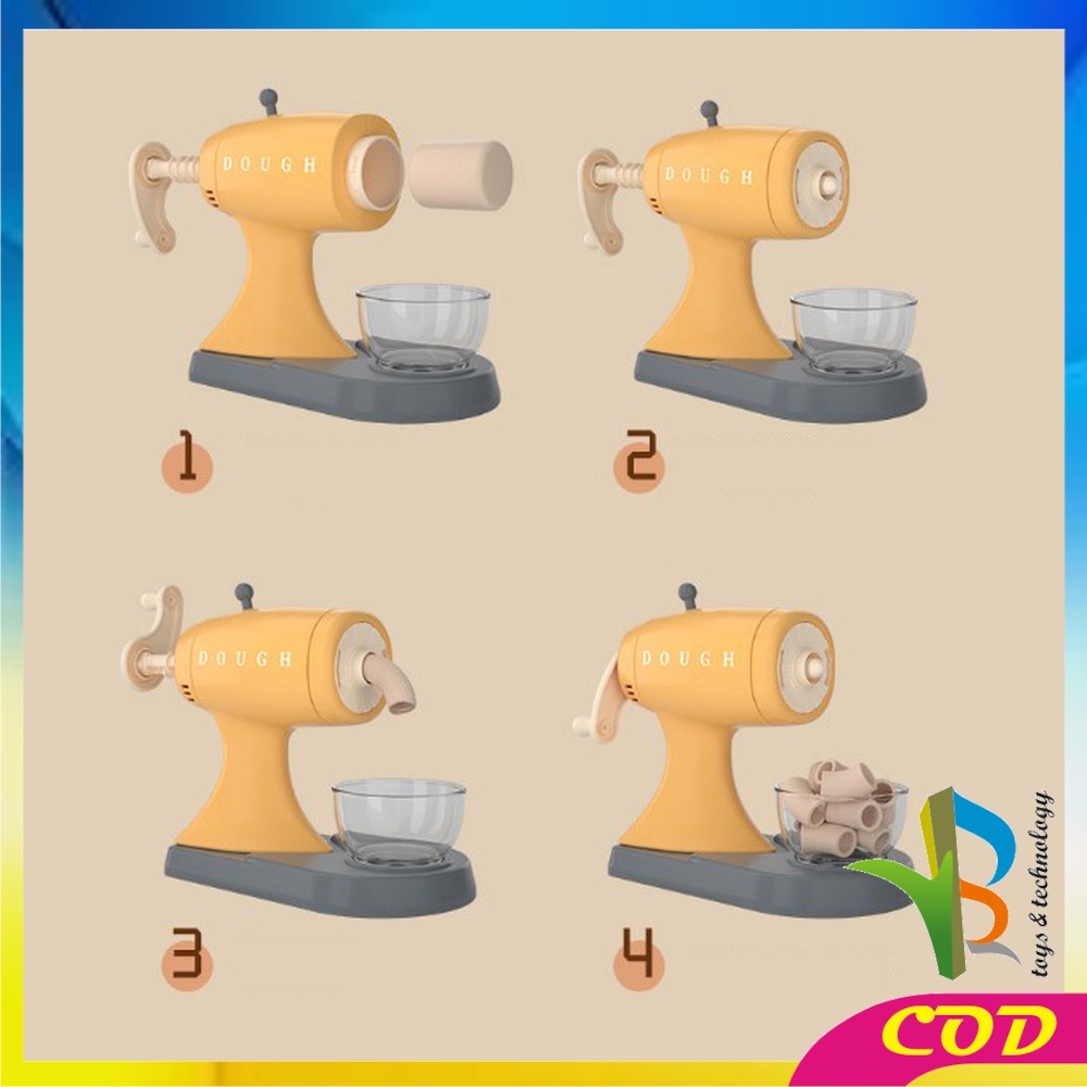 RB-M304 M305 Mainan Cetakan Playdough Set Anak Mesin Noodle Maker / Mainan Edukasi Plastisin Clay Mie Ice Cream Cake Kids Set