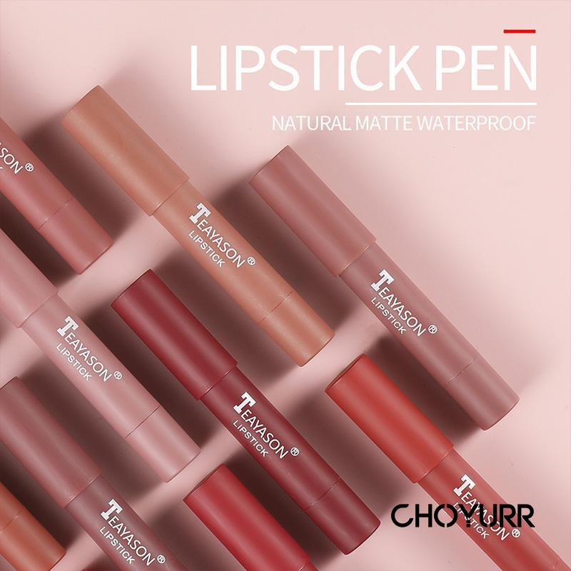 【COD】Lipstick Pen Crayon Lipstick Non Stick Waterproof Tahan Air Matte Makeup Kosmetik Original-CH