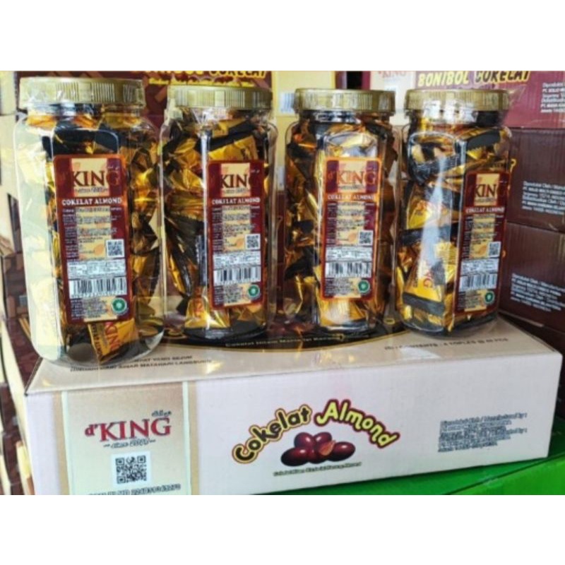 

Coklat almond d' King (1 Dus isi 4 toples)