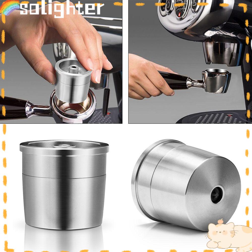 Solighter Kopi Kapsul Home Stainless Steel Espresso Coffee Reusable Pods