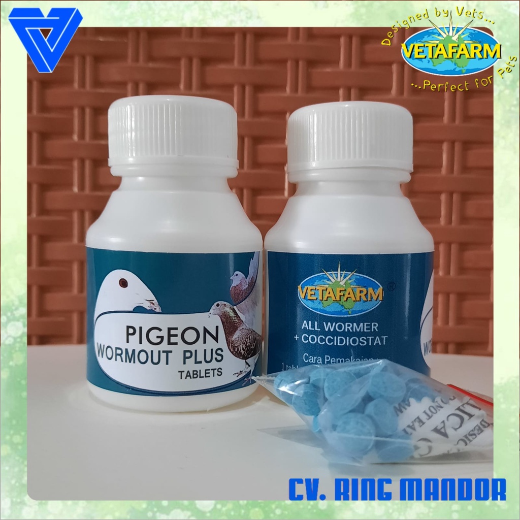 WORMOUT PLUS VETAFARM ORIGINAL JUAL 1 BUTIR