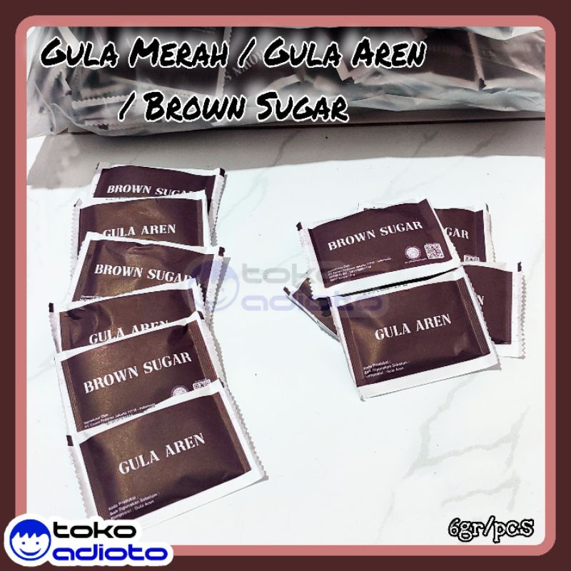 

Brown Sugar Kotak 6gr / Gula Aren / Gula Merah / Gula Jawa / Gula Hotel