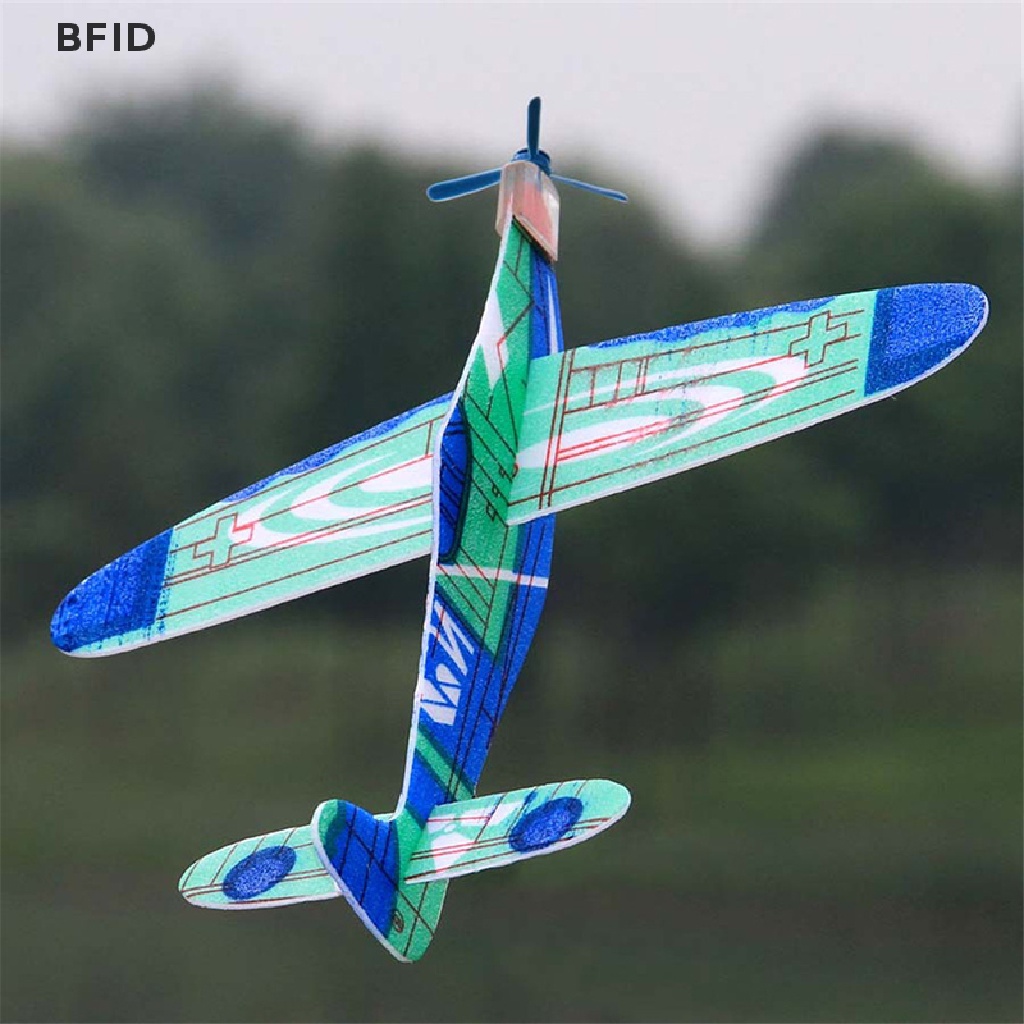 [BFID] 19cm Hand Throw Flying Glider Planes Foam Pesawat Pesta Tas Pengisi Mainan Anak [ID]