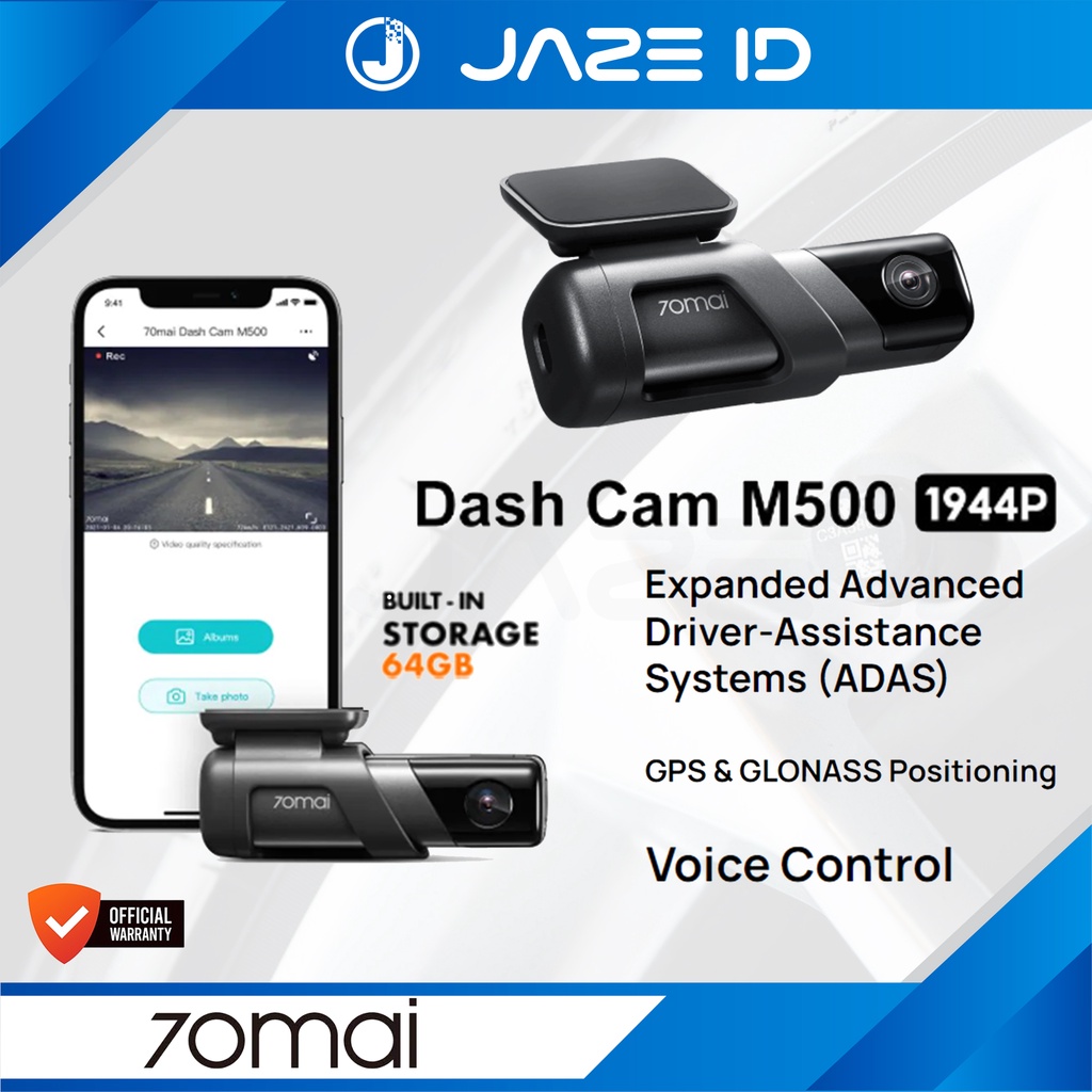 70MAI Wifi Dash Cam M500 1944P Car DVR Mobil GPS ADAS Kamera Camera