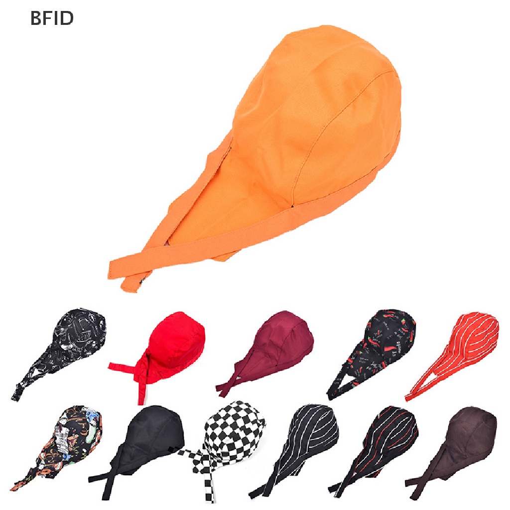 [BFID] Colourfull Pirates Chef Cap Skull Cap Topi Koki Profesional Catering Aneka Warna, [ID]