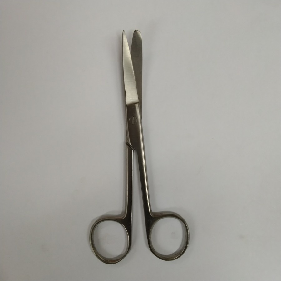 Gunting Tajam Tumpul Bengkok 14 cm. Gunting Tajam Tumpul Lengkung / Curved 14cm. Gunting TA TU CVD 14cm.
