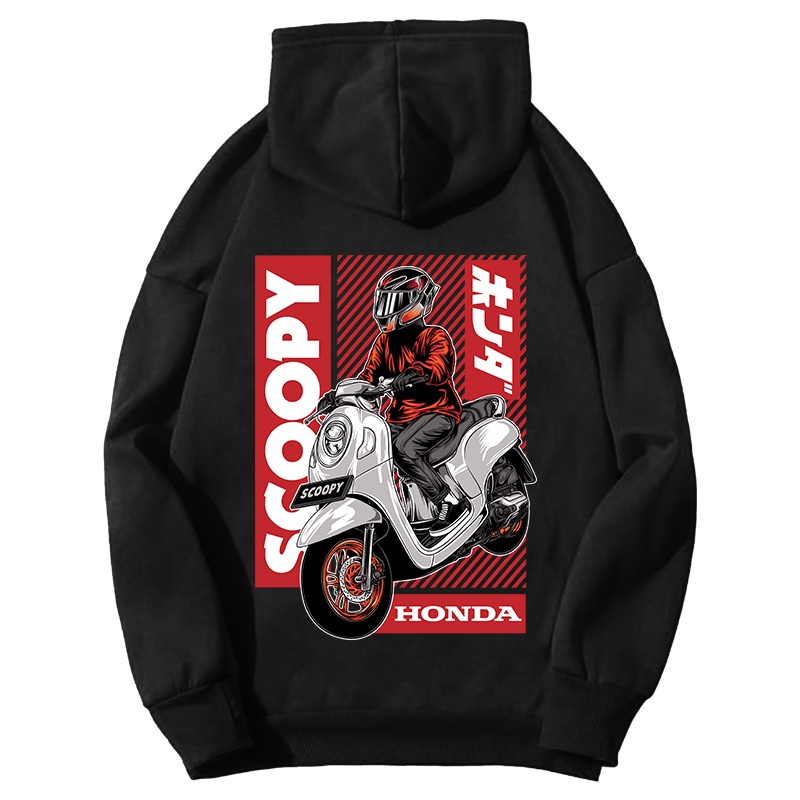 HOODIE FLEECE SUNMORI MOTOR SCOOPY RIDER JOE LEE