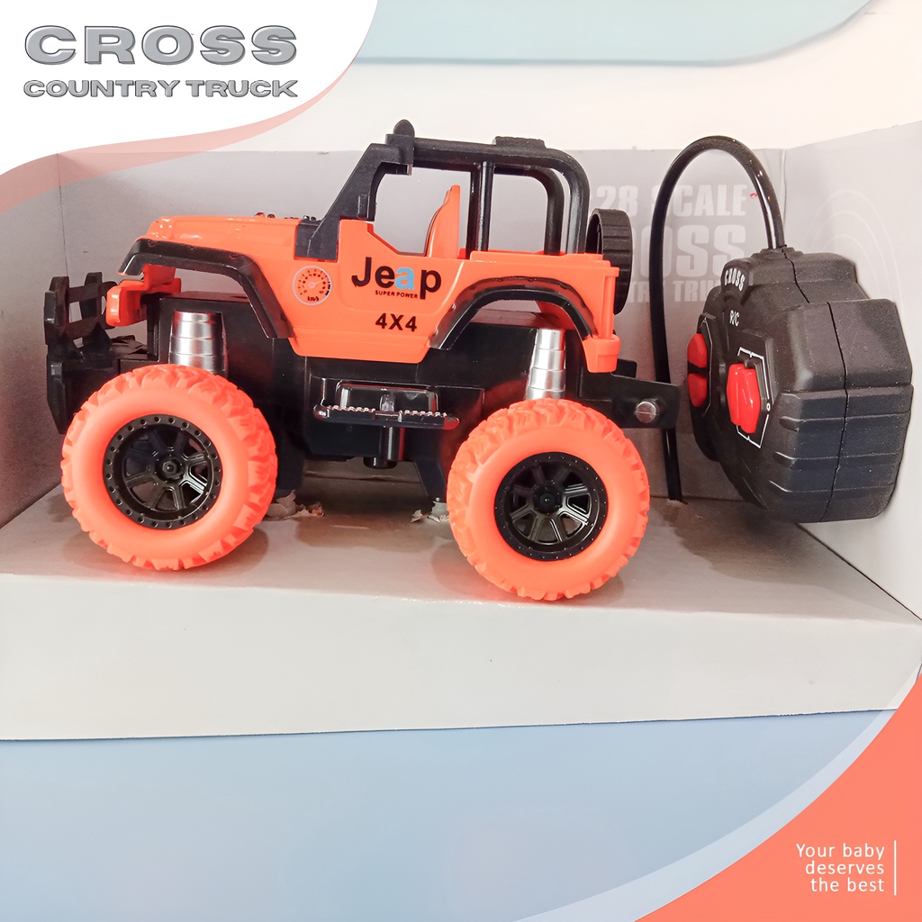 Cross Country Truck Off Road 1:28 | Mainan Mobil Remote Control RC | Mobil Remot Kontrol Offroad | Kado Ultah Anak Laki Laki