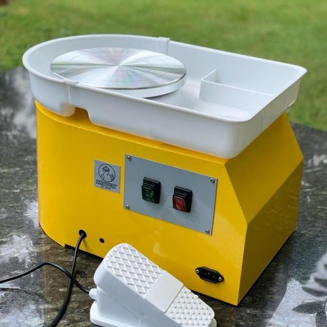 

Electric Pottery Wheel 25cm Removable Basin - Alat Putar Keramik