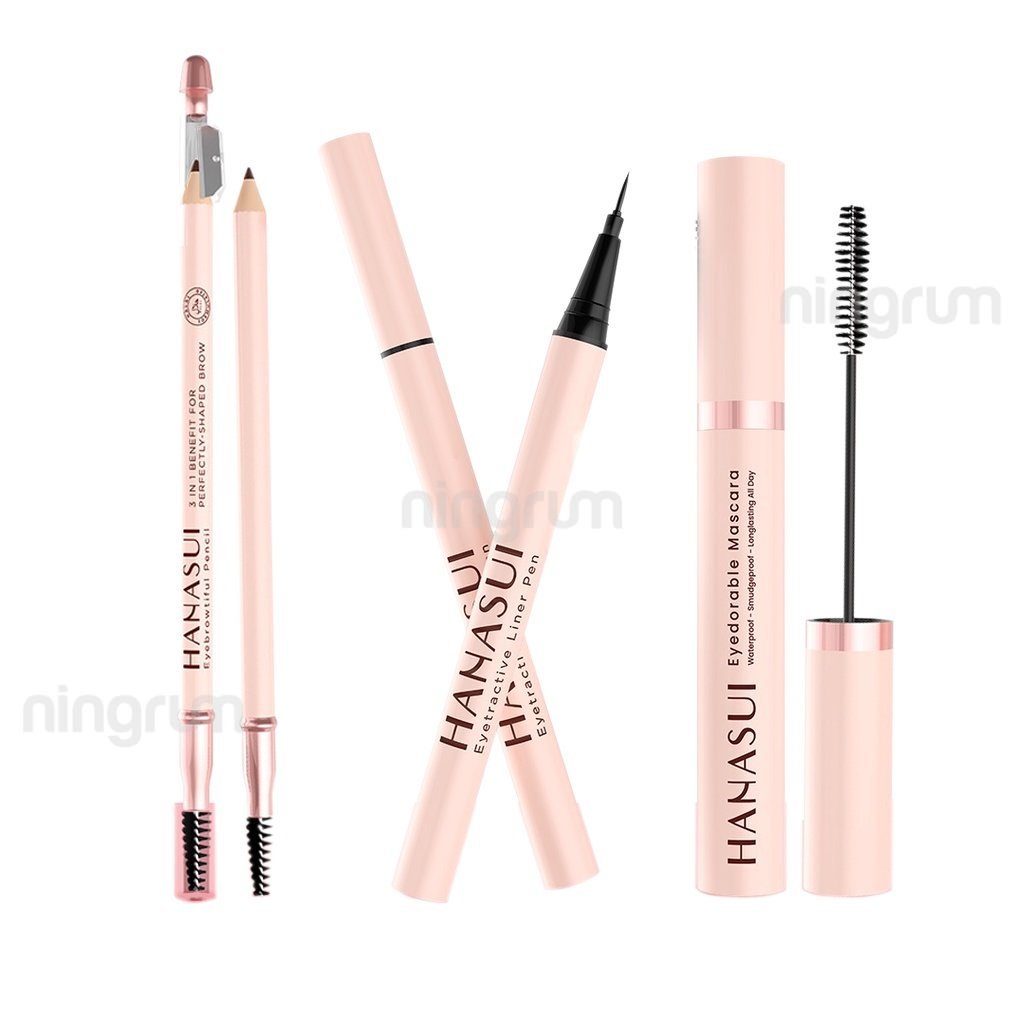 Ningrum - Hanasui Eye Makeup Series | Eyebrowtiful Pencil | Eyetractive Liner Pen | Pensil Alis | Kecantikan Kosmetik Mata Original BPOM - 5020