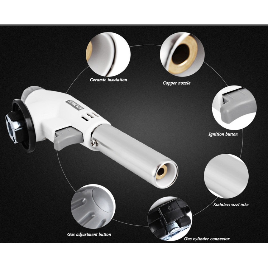 Kepala Gas Portable Flame Gun Blow Torch Pemantik Api