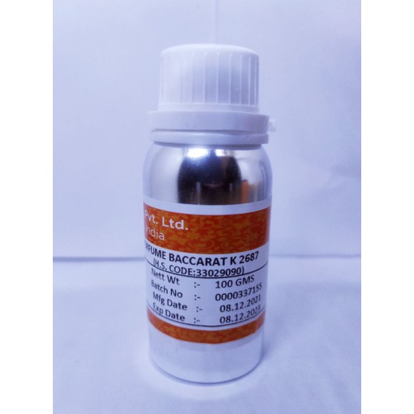 BACCARAT K 2687 ( KEVA ). KEMASAN SEGEL 100 GRAM ORIGINAL PABRIK. AROMA BACCARAT ROUGE