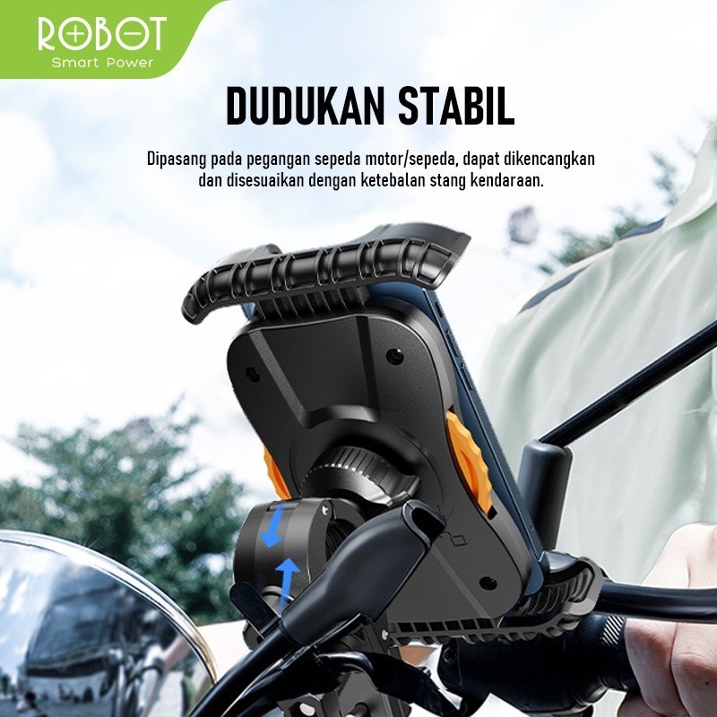 Robot RT-MH03 Phone Holder Motor/Sepeda Universal Holder 360