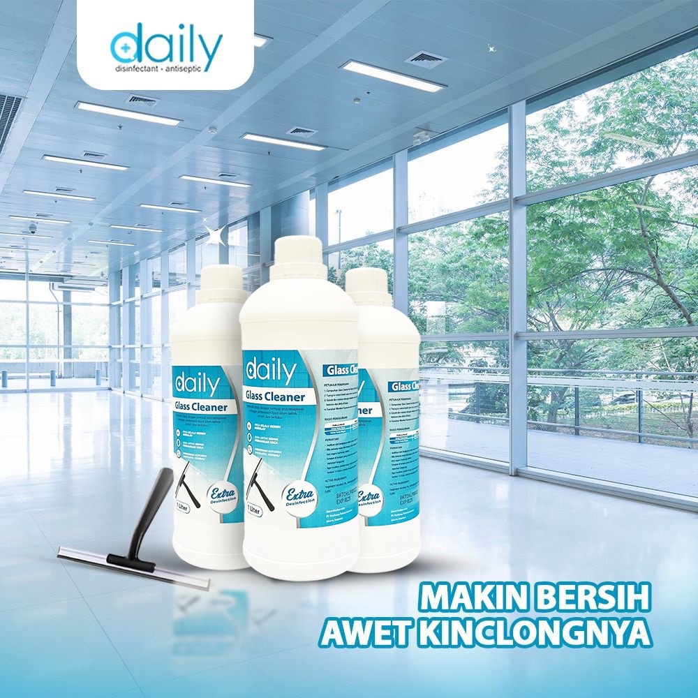 PEMBERSIH KACA GLASS CLEANER 1L ANTI REDEPOSISI DAILY 1 LITER