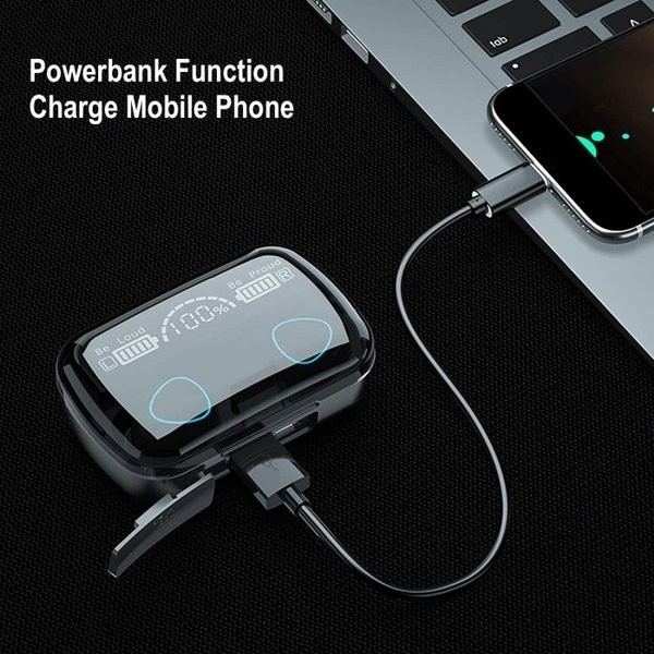 headset bluetooth Headset Bluetooth M10 Tws Digital Indicator V5.1 BT Wireless(C2T3) headset bluetoo