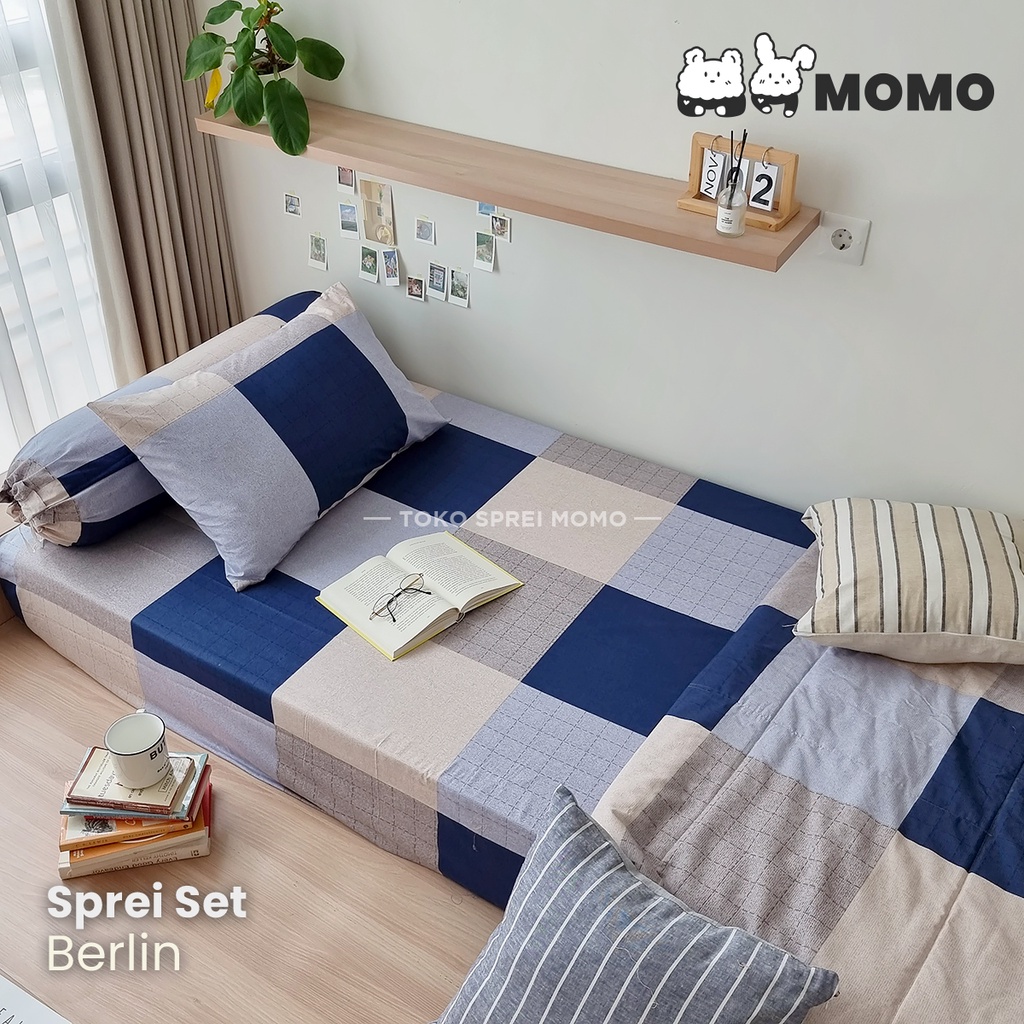 Sprei Set Katun Lokal - Minimalis 01 - Ukuran 100 x 200