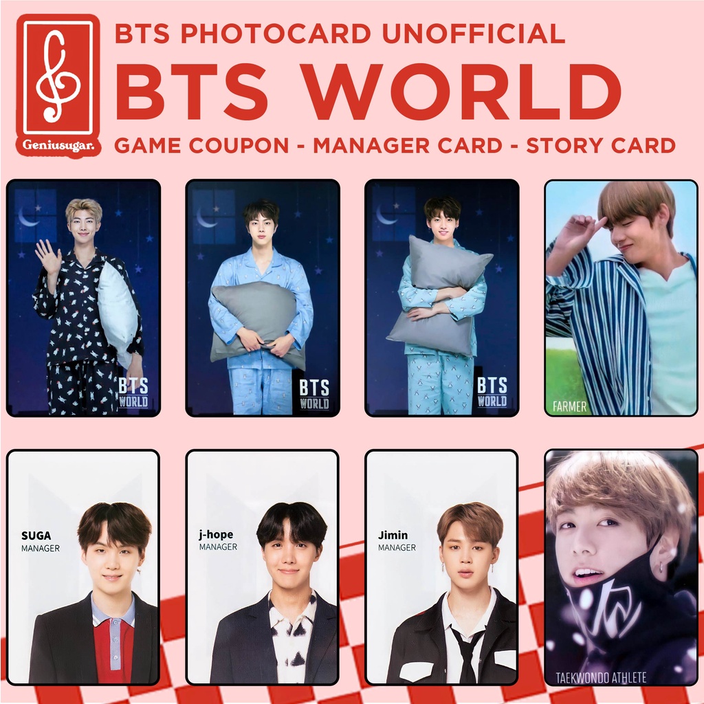 [REPLIKA BTS] PHOTOCARD BTS WORLD UNOFFICIAL