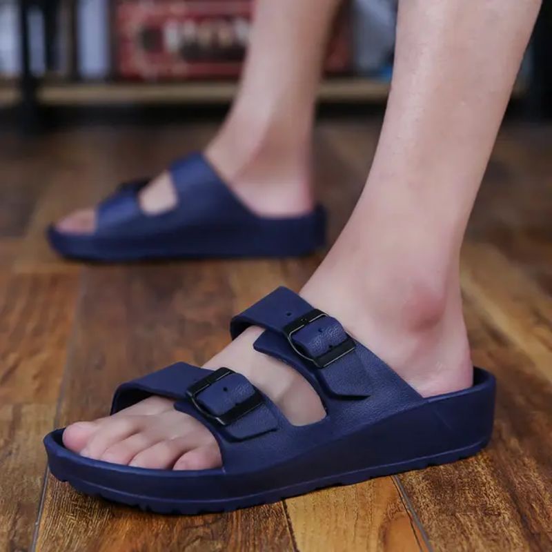 Sandal Pria Birken Jumbo Slip on Strap 2 Sandal Pylon Ringan Korean Styles Ban 2 Limitless