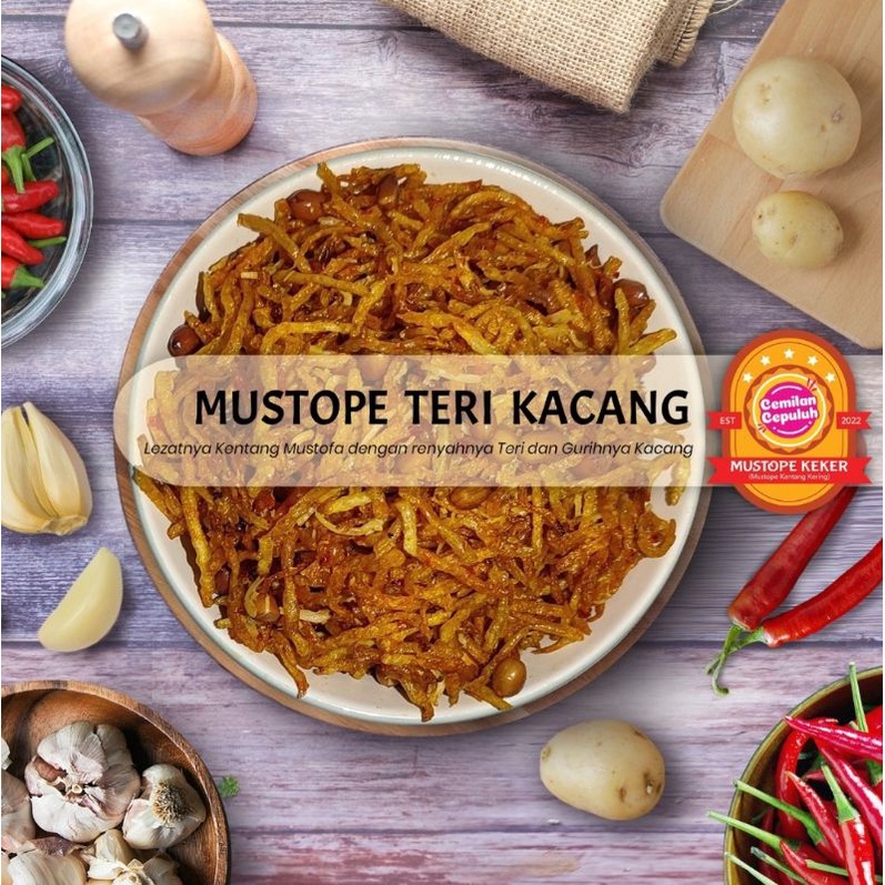 

Kentang Mustofa Teri Kacang 500gr "MUSTOPE KEKER