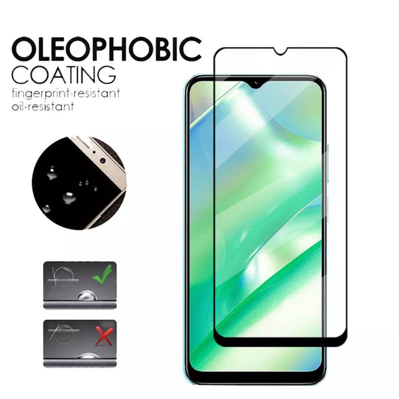 TEMPERED GLASS FULL COVER REALME C33 SCREEN PROTECTOR TEMPERGLASS FILM 9H ANTI GORES