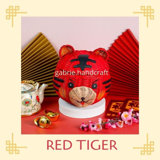 

ROTAN KEPALA MACAN (RED) - TEMPAT HAMPERS IMLEK / MANYUE / ONE MONTH