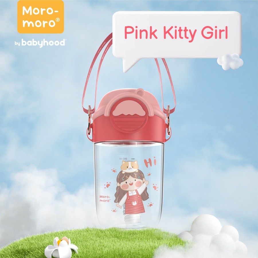 MORO-MORO Joyful Straw Cup 360ml - Botol Minum Anak