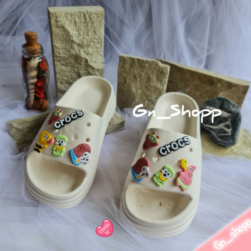 30-35 Sandal Anak FUJI Wanita Terlaris Jibitz SPONGEBOB 6002